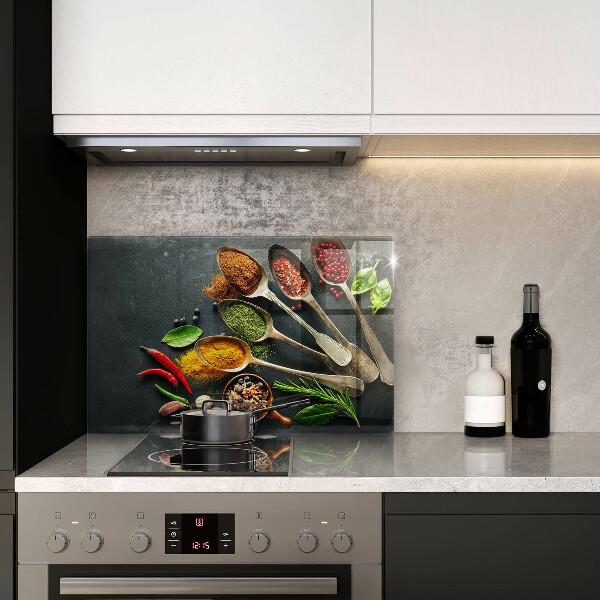 Főzőlap védő üveglap Konyhai kanál fűszerek