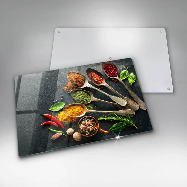 Főzőlap védő üveglap Konyhai kanál fűszerek