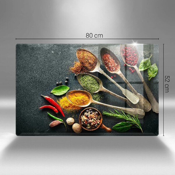 Főzőlap védő üveglap Konyhai kanál fűszerek