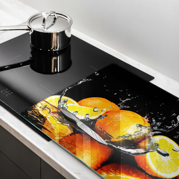 Főzőlap védő üveglap Lédús narancssárga gyümölcs