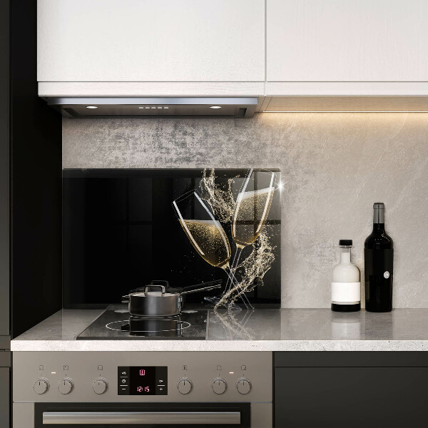 Főzőlap védő üveglap Pohár pezsgő