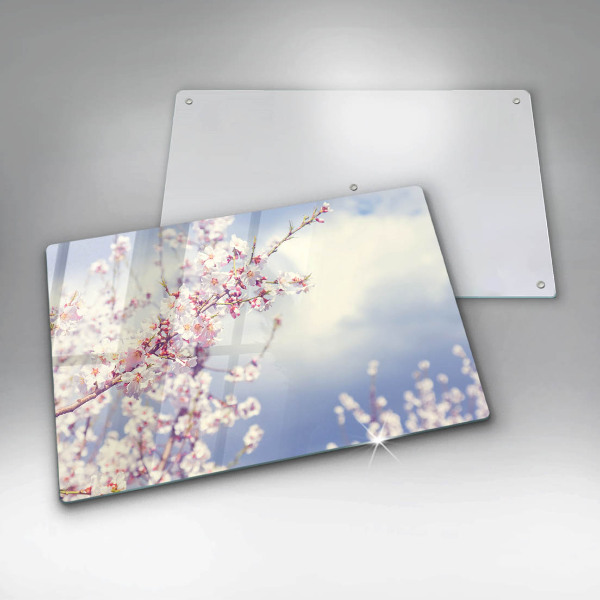 Főzőlap védő üveglap Virágzó fa