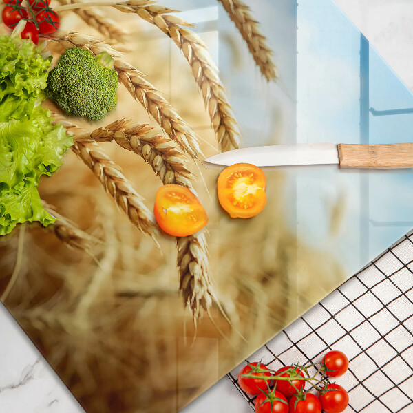 Tűzhelyvédő üveglap Kalász gabonafélék a területen