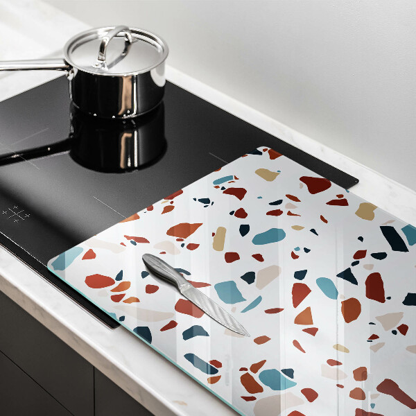 Tűzhelyvédő üveglap Díszítő kő