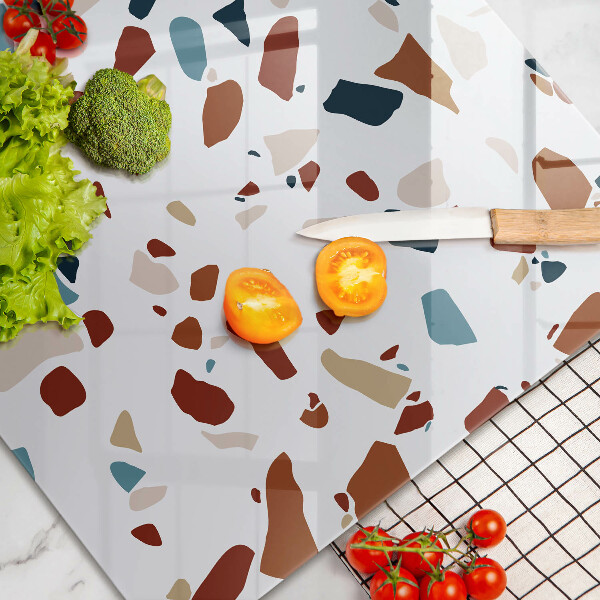 Tűzhelyvédő üveglap Díszítő kő