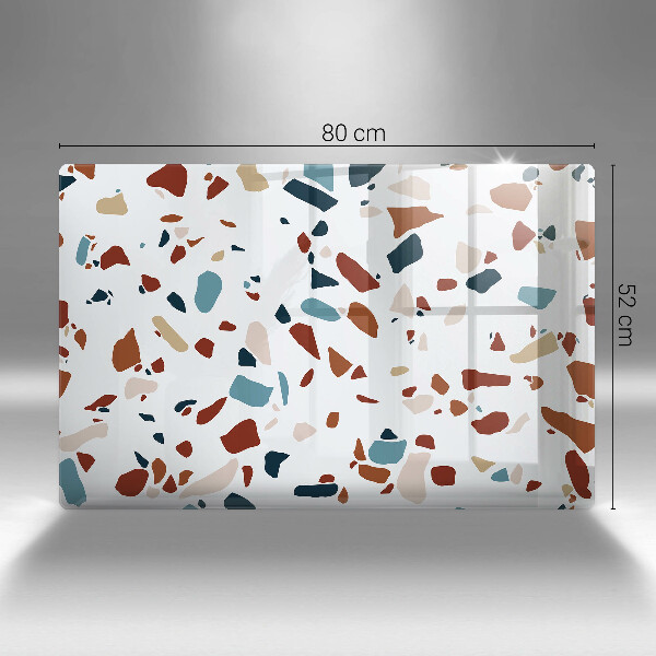 Tűzhelyvédő üveglap Díszítő kő