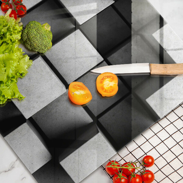 Tűzhelyvédő üveglap 3D geometriai háttér