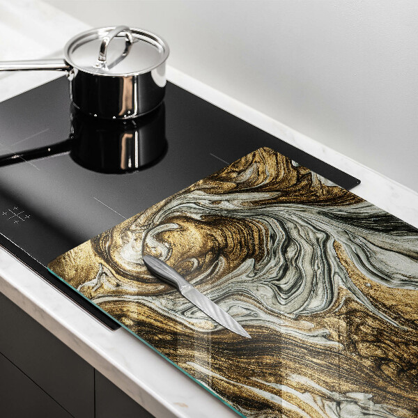 Tűzhelyvédő üveglap Gazdag absztrakció