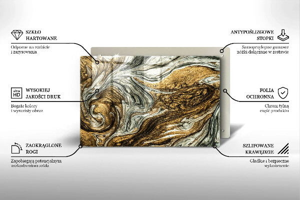 Tűzhelyvédő üveglap Gazdag absztrakció