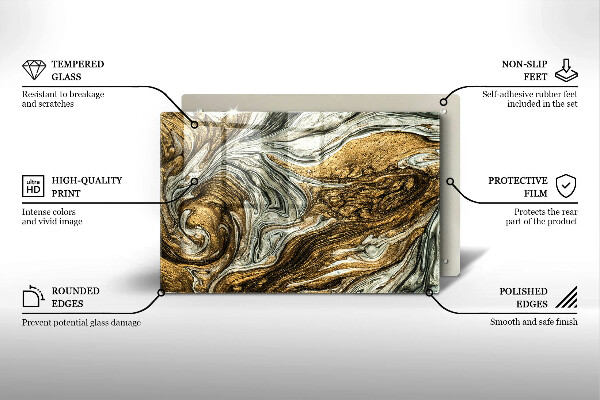 Tűzhelyvédő üveglap Gazdag absztrakció