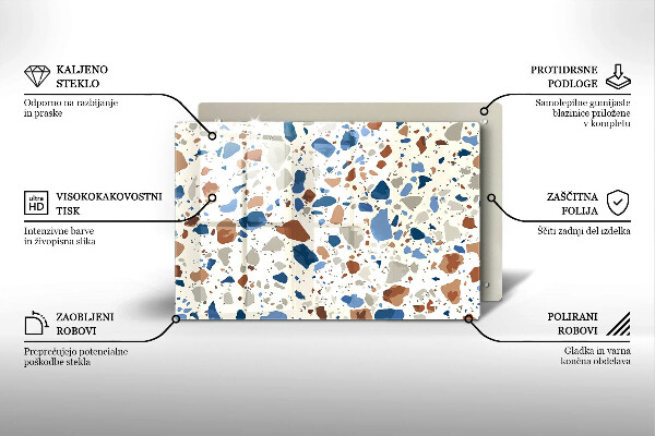 Tűzhelyvédő üveglap Dekoratív kőedény