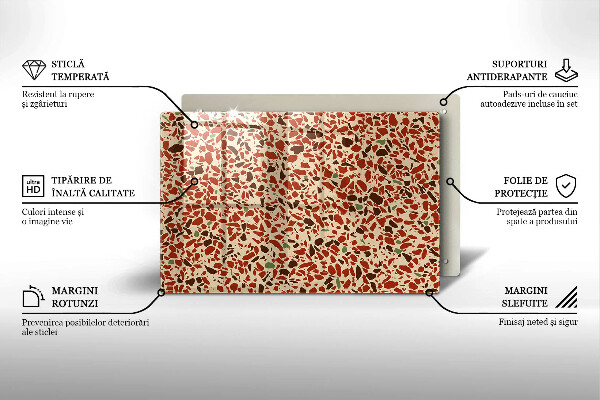 Tűzhelyvédő üveglap Finom kőedény