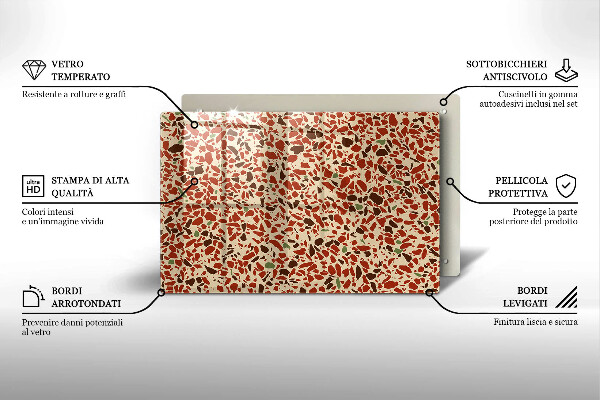 Tűzhelyvédő üveglap Finom kőedény
