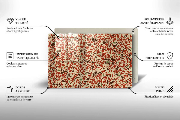 Tűzhelyvédő üveglap Finom kőedény