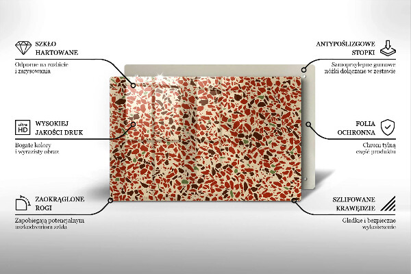 Tűzhelyvédő üveglap Finom kőedény