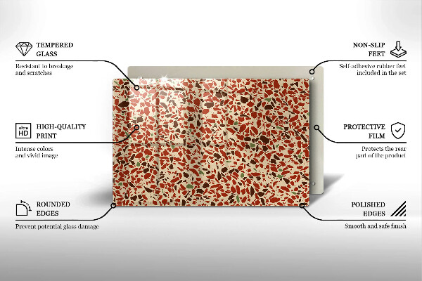 Tűzhelyvédő üveglap Finom kőedény