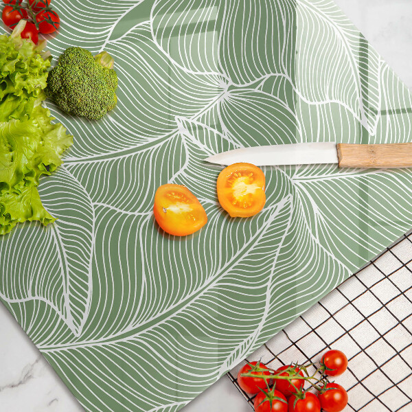 Tűzhelyvédő üveglap Lineáris levelek