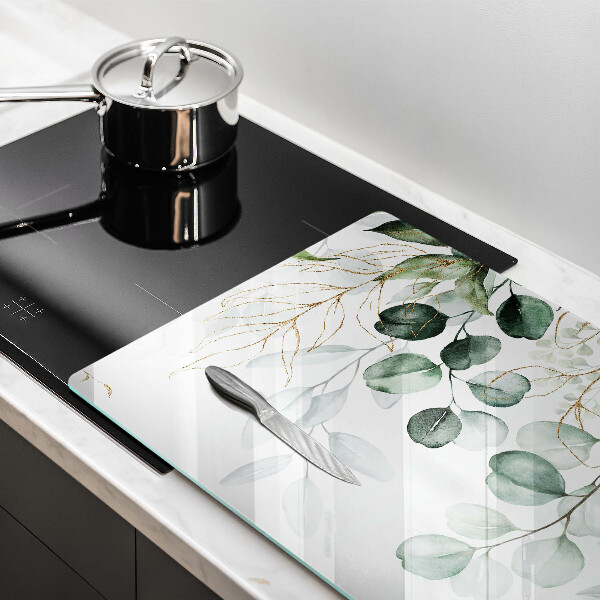 Tűzhelyvédő üveglap Festett növények