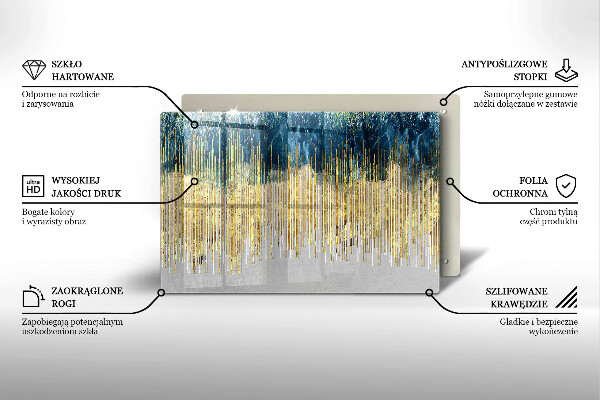 Tűzhelyvédő üveglap Tervezői absztrakció