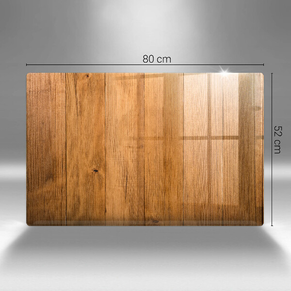 Főzőlap védő üveglap Fadeszkák