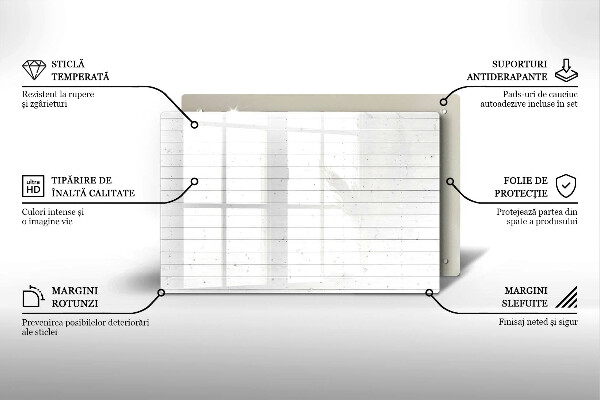 Főzőlap védő üveglap Modern világos táblák