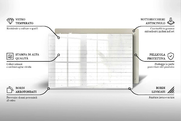 Főzőlap védő üveglap Modern világos táblák
