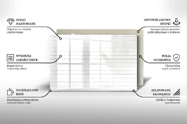 Főzőlap védő üveglap Modern világos táblák