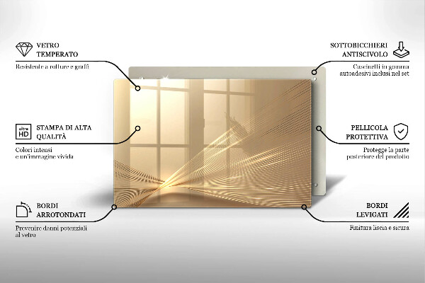 Főzőlap védő üveglap Modern absztrakció