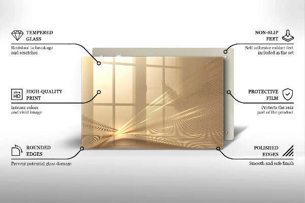 Főzőlap védő üveglap Modern absztrakció