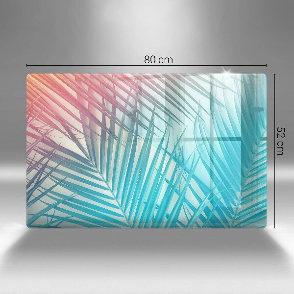 Főzőlap védő üveglap Pasztell levelek