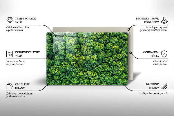 Főzőlap védő üveglap Természet moha növény