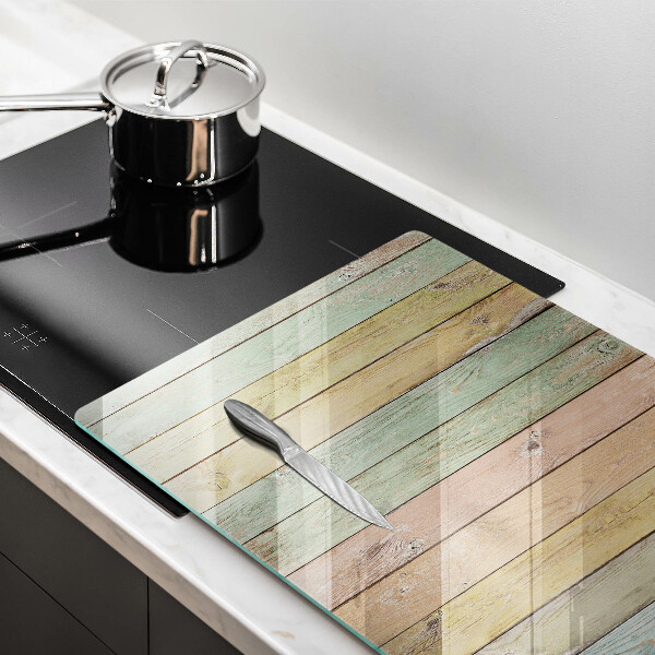 Főzőlap védő üveglap Színes vintage táblák