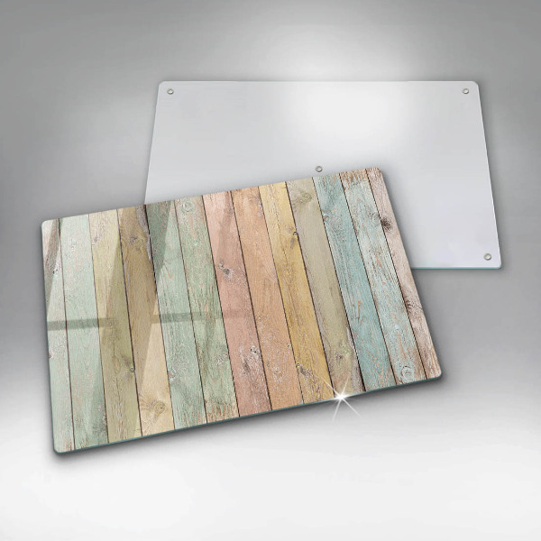 Főzőlap védő üveglap Színes vintage táblák