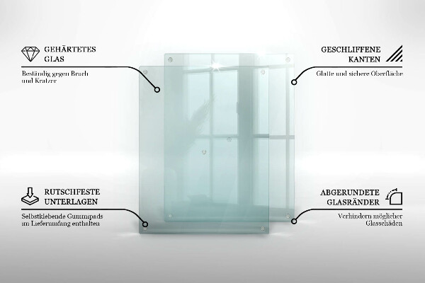 Átlátszó üveg tűzhelyvédő 2x40x52 cm