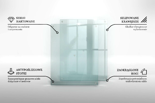 Átlátszó üveg tűzhelyvédő 2x40x52 cm