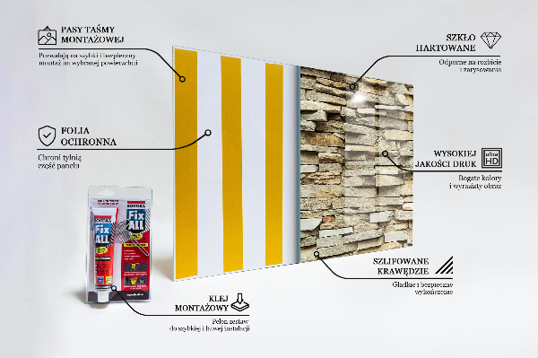 Konyhai panel Természetes téglák