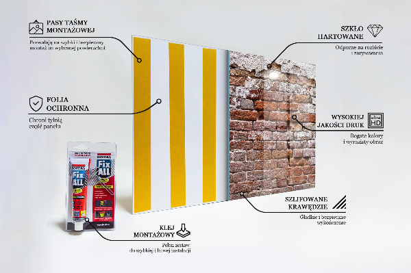 Konyhai panel Kőtéglafal