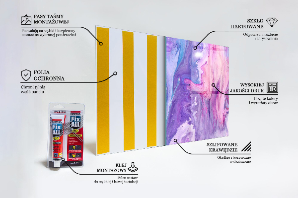Konyhai üveg panel Rózsaszín absztrakció
