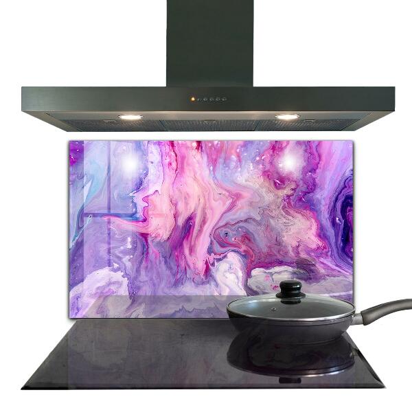 Konyhai üveg panel Rózsaszín absztrakció