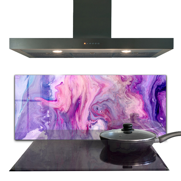 Konyhai üveg panel Rózsaszín absztrakció