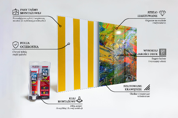 Konyhai panel Színrobbanás