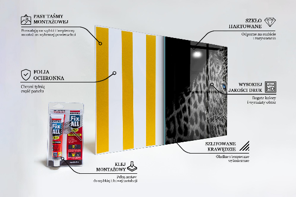 Konyhai panel Sötét párduc vadmacska