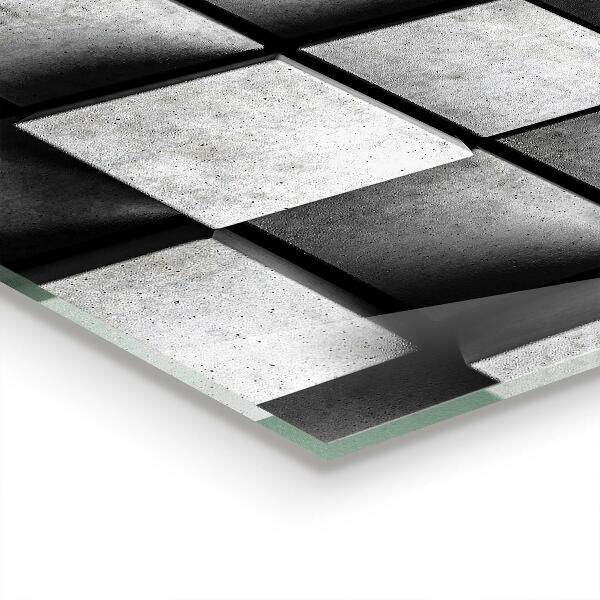 Konyhai panel Kocka geometriai minta