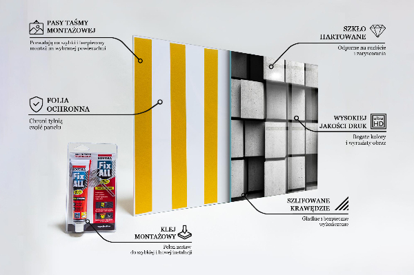 Konyhai panel Kocka geometriai minta