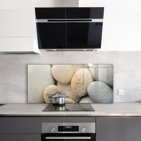 Konyhai hátfal panel Köves tengerpart