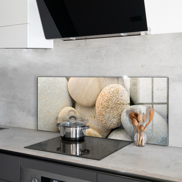 Konyhai hátfal panel Köves tengerpart