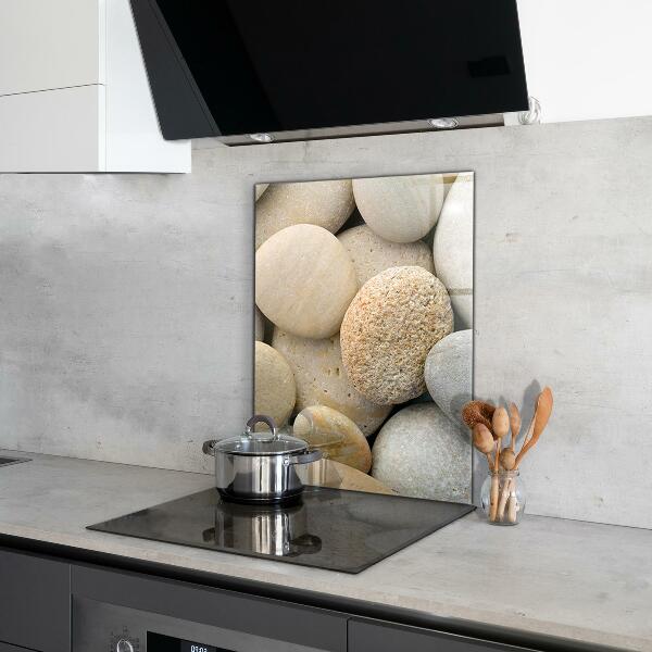 Konyhai hátfal panel Köves tengerpart