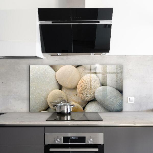 Konyhai hátfal panel Köves tengerpart