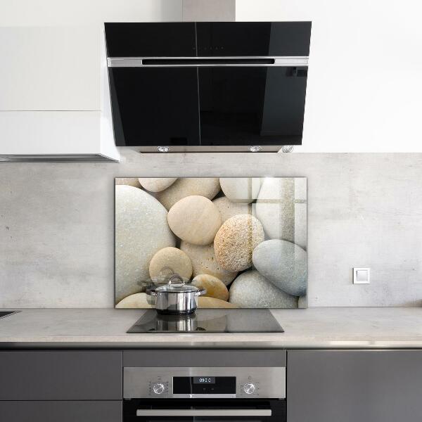 Konyhai hátfal panel Köves tengerpart