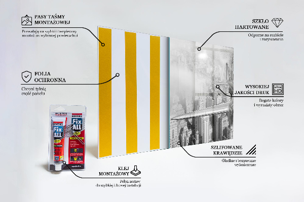 Konyhai panel Repülőgép new york felett